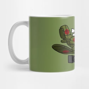 zero fighter airplane. funny ww2 doodle. Mug